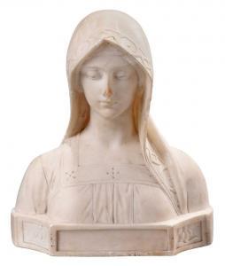 CIPRIANI Adolfo 1880-1930,Bust of Female,Brunk Auctions US 2023-11-18