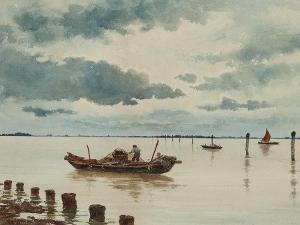 CIPRIANI Nazareno 1843-1925,Lagoon of Venice,Auctionata DE 2014-08-28