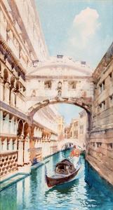 CIPRIANI Nazareno 1843-1925,Ponte dei Sospiri a Venezia,Casa d'Aste Arcadia IT 2023-07-06