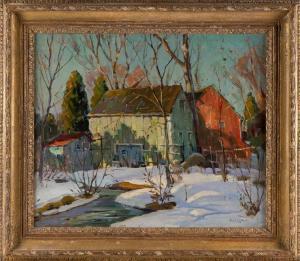 CIRINO Antonio 1889-1983,Stables in Winter,Eldred's US 2023-07-28