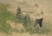 CIRULIS Ansis 1883-1942,Hunting,1925,Antonija LV 2021-08-22