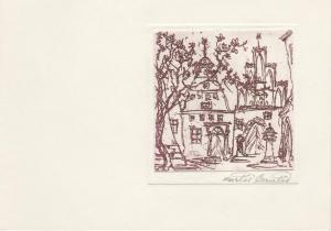 Cirulis Karlis 1925-1994,Postcard. Old City street 1,Antonija LV 2017-09-04