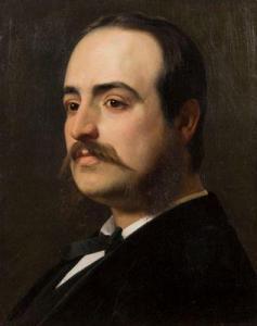 CISERI Antonio 1821-1891,Portrait d'homme à la moustache,Ader FR 2021-12-17