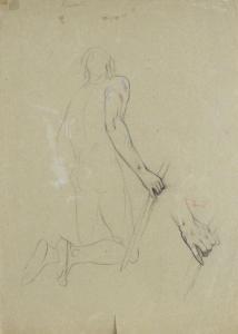CISERI Antonio 1821-1891,Studi di figura (fronte - retro),Galleria Pananti Casa d'Aste IT 2022-06-23