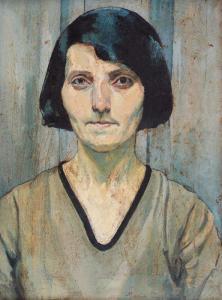 CIURDEA STEURER Maria 1878-1967,Autoportret,1922,Artmark RO 2021-07-13