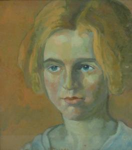 CIURDEA STEURER Maria 1878-1967,Girl Face,Alis Auction RO 2009-03-28