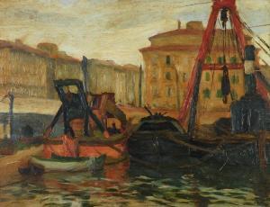 CIVILI Sirio 1935,DARSENA DELCANTIERE,1932,Galleria Pananti Casa d'Aste IT 2009-02-14