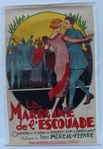 CLÉRICE Frères 1865,La marraine de l'Escouade, opérette de Mouezy Eon ,1924,Adjug'art FR 2022-12-14