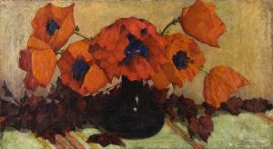 claes Huisman 1885-1923,Still life of poppies in a vase,Bonhams GB 2010-03-04