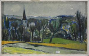 CLAES Paul 1866-1940,Paysage,Rops BE 2017-10-08