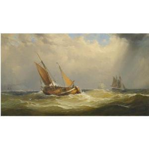 CLAES Paul 1866-1940,SHIPPING IN A STIFF BREEZE,Sotheby's GB 2010-07-14