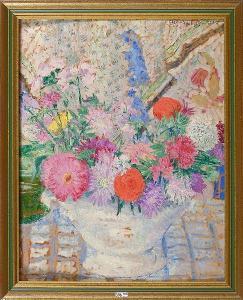 CLAES THOBOIS Albert 1883-1945,Nature morte au vase de fleurs,1920,VanDerKindere BE 2023-01-24
