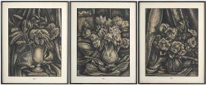 CLAES THOBOIS Albert 1883-1945,Natures mortes aux vases de fleurs,1925,VanDerKindere BE 2023-01-24