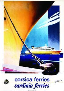 CLAESSENS B. # COMTE R,Corsica Ferries,c.1970,Artprecium FR 2015-06-26