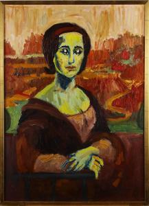 CLAESSON Melche 1943,The New Mona-Lisa,1964,Stadsauktion Frihamnen SE 2009-11-16