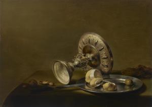 CLAESZ Pieter 1597-1661,An overturned silver tazza, a partly peeled lemon ,Christie's GB 2023-01-27
