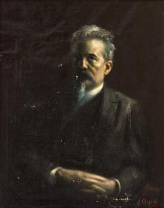 CLAPES Aleix 1850-1920,Retrato del escritor Ramón Picó i Campamar,1916,Balclis ES 2011-03-16