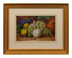 CLAPHAM James T 1862-1868,Fruit and Leaves,Hindman US 2021-10-13