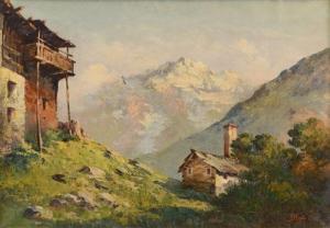CLARA Ermanno 1889-1946,Paesaggio alpestre,Meeting Art IT 2022-03-16