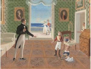 CLARANCE Elizabeth M,A groom and page boys in a colonial house in Malta,Christie's 2006-03-22