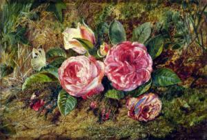 CLARE C 1800-1800,Still Life, Roses,Bamfords Auctioneers and Valuers GB 2005-09-13