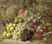 CLARE George 1835-1900,Grapes, apples, plums and strawberries on a mossy ,Christie's GB 2009-07-22