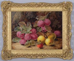 CLARE Oliver 1853-1927,still life fruit on a mossy bank,Burstow and Hewett GB 2024-01-25