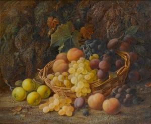CLARE Vincent 1855-1930,Still life of mixed fruit in a basket, on a mossy ,Sotheby's GB 2006-11-14