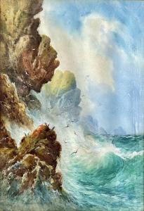 CLARENCE Arderne 1882-1966,Pounding Waves,David Lay GB 2022-09-15