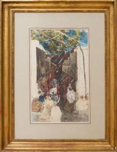 CLARIN Georges 1843-1919,ARAB STREET SCENE,1879,Stair Galleries US 2018-04-28