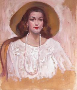 CLARK Alson Skinner 1876-1949,Portrait of a Woman in a Hat,Bonhams GB 2023-11-30