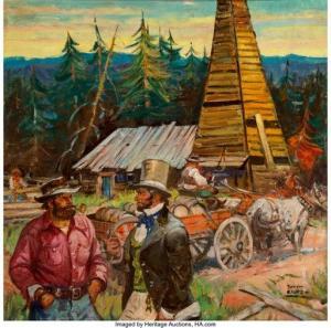 CLARK Benton H 1895-1964,The Oil Well,Heritage US 2020-04-24