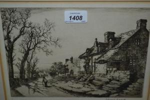 Clark Charles H,figure in a street before a cottage,Lawrences of Bletchingley GB 2017-11-28
