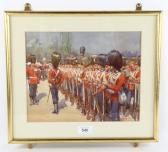 CLARK Christopher 1875-1942,a military parade, Grenadier Guards,1903,Burstow and Hewett 2023-02-23