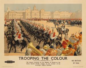 CLARK Christopher 1875-1942,TROOPING THE COLOUR,1955,Swann Galleries US 2019-11-14