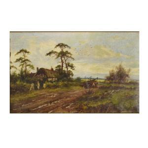 CLARK E 1800-1900,Village Scene,20th Century,Kodner Galleries US 2023-07-19