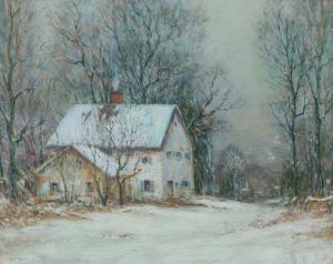 CLARK Eliot Candee 1883-1980,Winter, New Hope,Shannon's US 2024-01-18