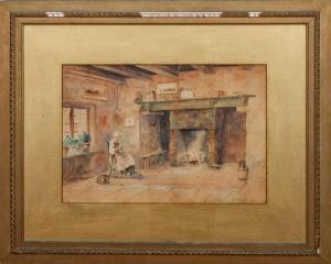 CLARK George Merritt 1853-1904,Interior Scene,1893,Stair Galleries US 2016-02-05