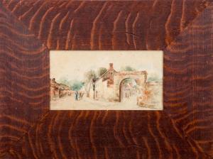 CLARK George Merritt 1853-1904,Village View,Stair Galleries US 2016-02-05