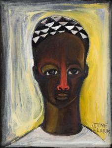 CLARK Irene 1927-1984,Untitled (Head of an African Man),1965,Swann Galleries US 2021-04-22