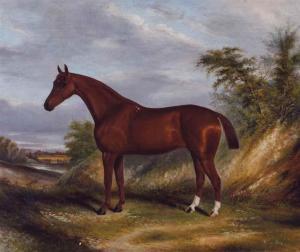 CLARK James 1800,Horse in a landscape,1879,Christie's GB 2017-02-07