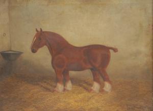 CLARK James III 1858-1943,Horse in a Stable,Bamfords Auctioneers and Valuers GB 2022-05-05