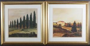 CLARK Jean 1902,Tuscan Landscapes,Simon Chorley Art & Antiques GB 2017-05-23