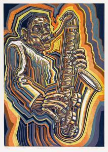 CLARK Melvin 1900-1900,Saxophone Colossus,1993,Swann Galleries US 2022-03-31