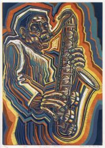 CLARK Melvin 1900-1900,Saxophone Colossus.,1993,Swann Galleries US 2010-06-24