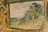 CLARK Norman stuard 1913-1992,View from a barn near West Hoathly,Burstow and Hewett GB 2009-02-25