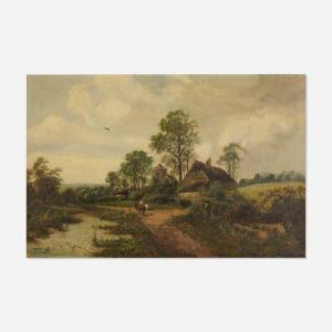 CLARK Octavius T,Rural Landscape with a Figure on Horseback,Toomey & Co. Auctioneers 2023-07-26