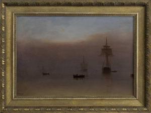 CLARK OF GREENOCK William 1803-1883,SHIPPING ON A CALM SEA,McTear's GB 2022-10-12