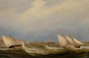 CLARK OF GREENOCK William 1803-1883,Yachts Racing off the Coast,1857,William Doyle US 2023-05-24