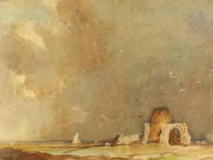 CLARK R.N,Coastal landscape with ruins,Golding Young & Co. GB 2009-09-02